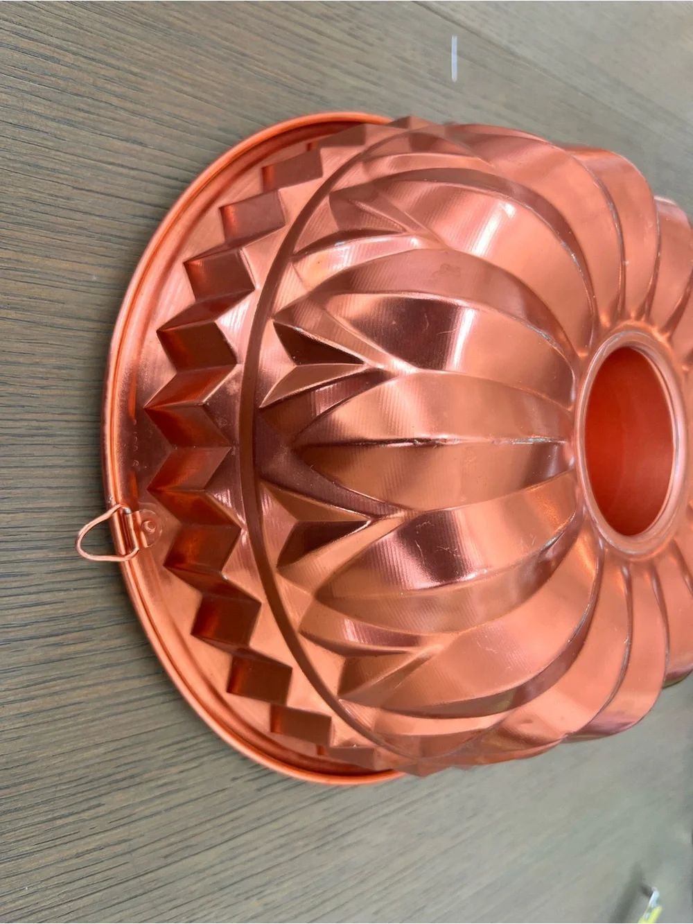 Copper Toned Bundt Cake Pan